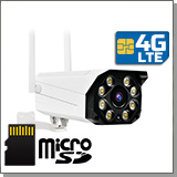 Беспроводная уличная охранная 4G-LTE 3MP IP-камера наблюдения «HDcom K550-3MP-4G» с записью на SD карту