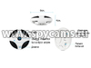 Панорамная Wi-Fi IP-камера KDM F4-AWF3 - основные элементы видеокамеры