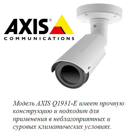 Камеры AXIS с тепловизорным оборудованием