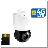 Уличная поворотная беспроводная 4G-LTE охранная купольная 4MP IP-камера видеонаблюдения «HDcom K660-18X-4MP-4G» с 18Х ZOOM