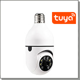 Поворотная Wi-Fi IP-камера 2Mp HDcom TY288-ASW2-8GS TUYA с приложением TUYA (белая)