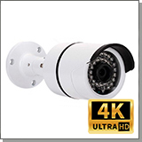 Уличная 4K (8MP) AHD камера наблюдения KDM 018-AF8 с микрофоном