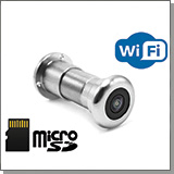 Беспроводная WI-FI IP камера-видеоглазок KDM V200-8GH с записью в облако