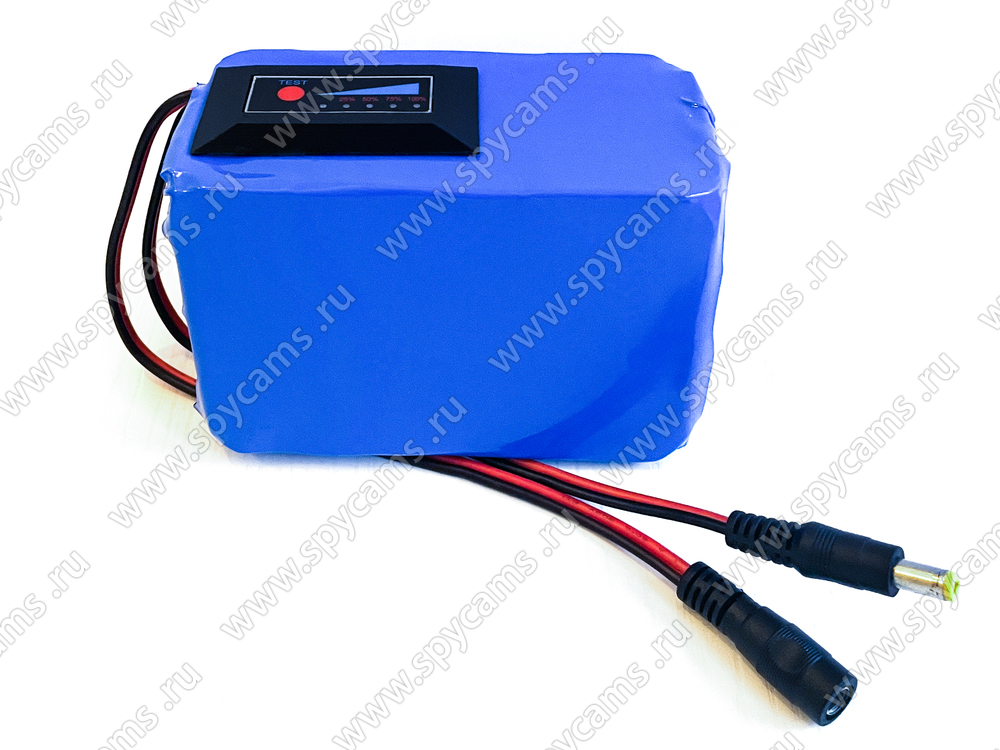 Литий-ионный аккумулятор 18000 мАч - 12 вольт с индикатором заряда ...