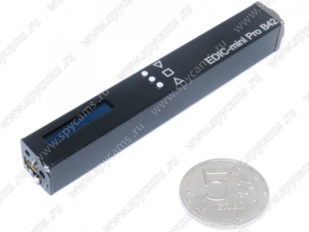 Маленький диктофон Edic-mini PRO B42 с OLED-экраном купить по цене 7400 ...