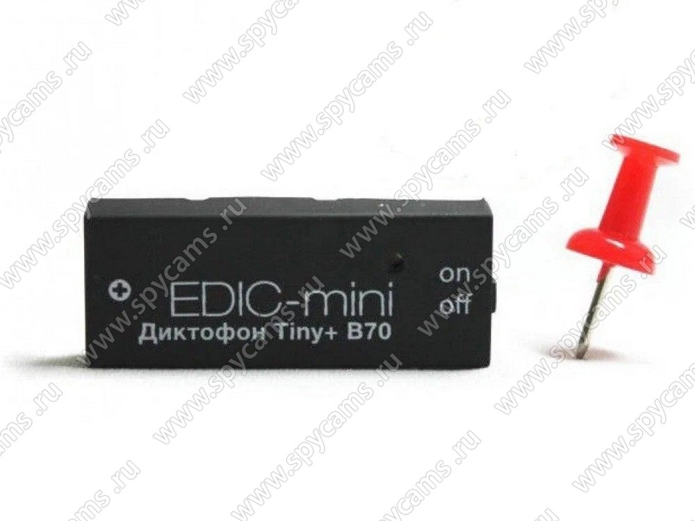 Профессиональный диктофон для записи разговоров Edic-mini TINY B70 ...