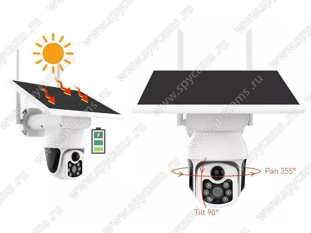 Уличная автономная поворотная 4G камера 3Mp с солнечной батареей «Link ...